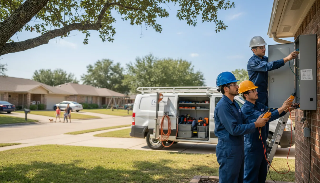 Certified electrician providing emergency electrical services in Hillsboro, TX